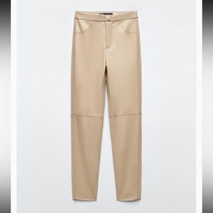 Zara Faux leather leggings